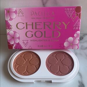 Pacifica Cherry Gold Highlighter & Blush - Gold and Pink